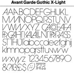 Avant Garde Gothic Ligatures Definition